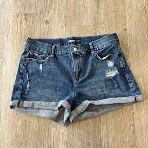 Womens Old Navy O.G. Short High Rise Jean Shorts - 16 Plus